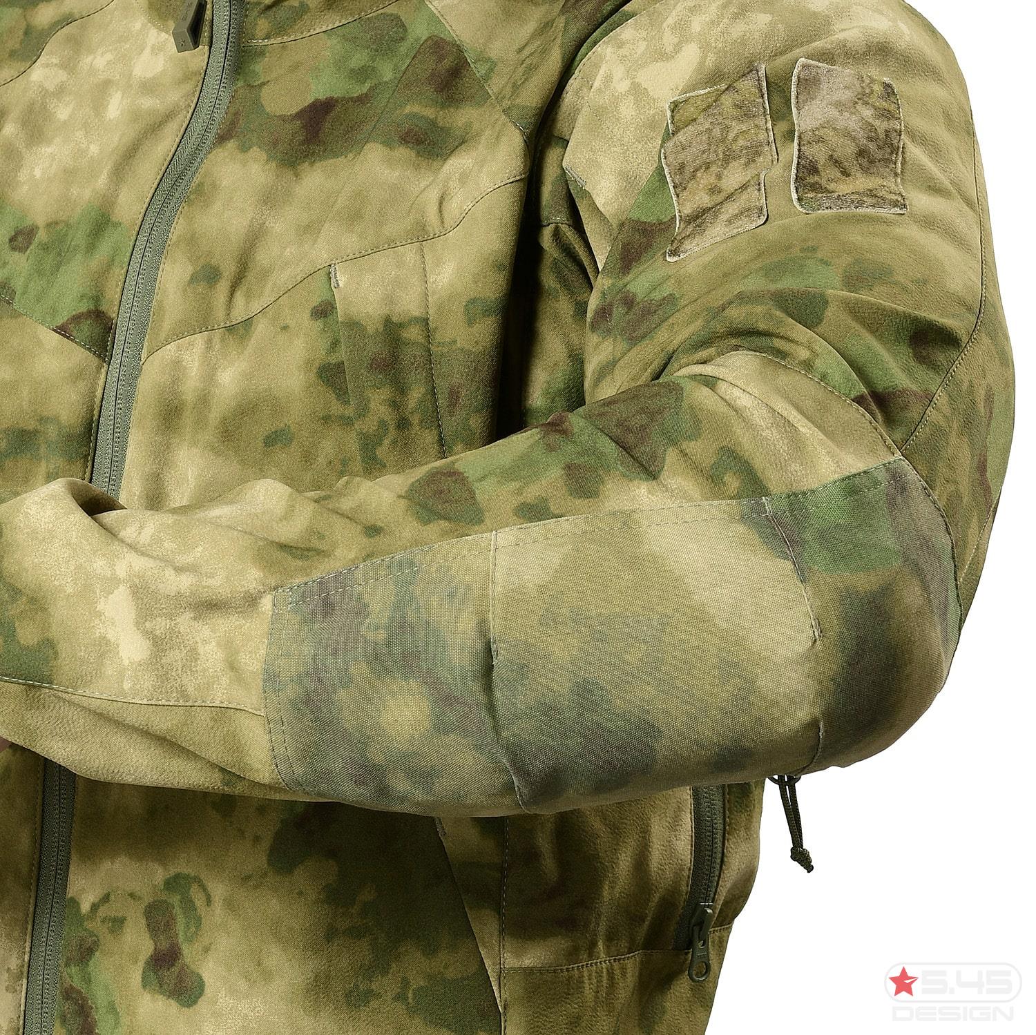 Elbows are reinforced with Cordura inserts.